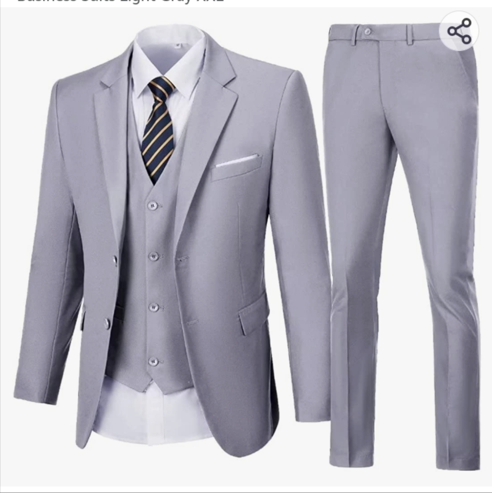 Tivifox Mens 3 piece suit